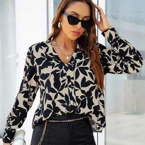 SHEIN NEW Floral Blouse Size L